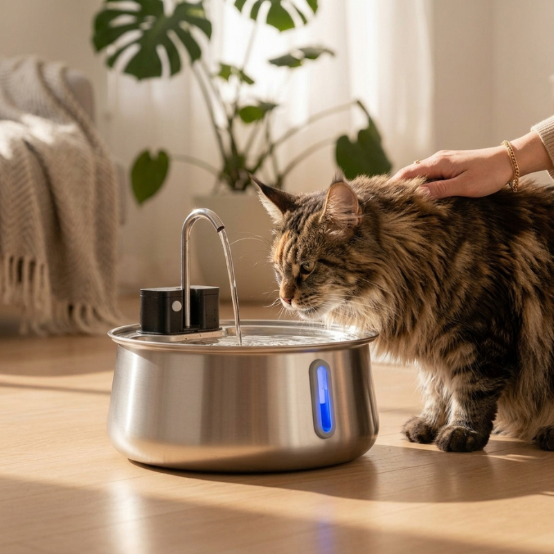 Fontaine à Eau Pour Chat Sans Fil
