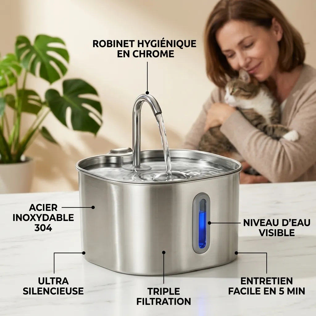 Puricat : Fontaine à Eau pour Chat