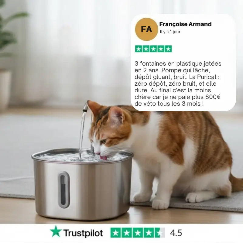 Puricat™ : Fontaine à Eau pour Chat