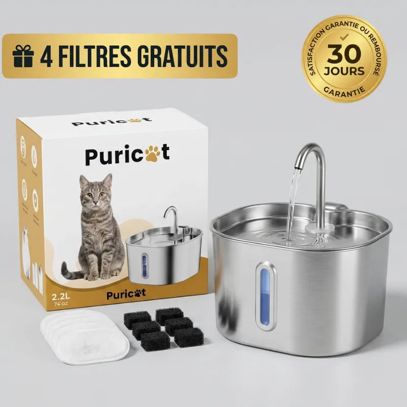 Puricat : Fontaine à Eau pour Chat