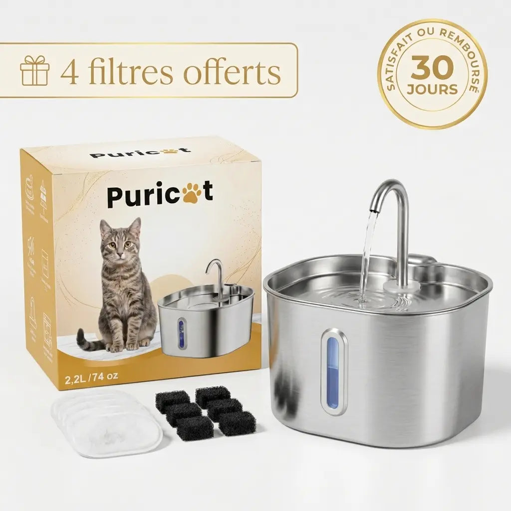 Puricat : Fontaine à Eau pour Chat