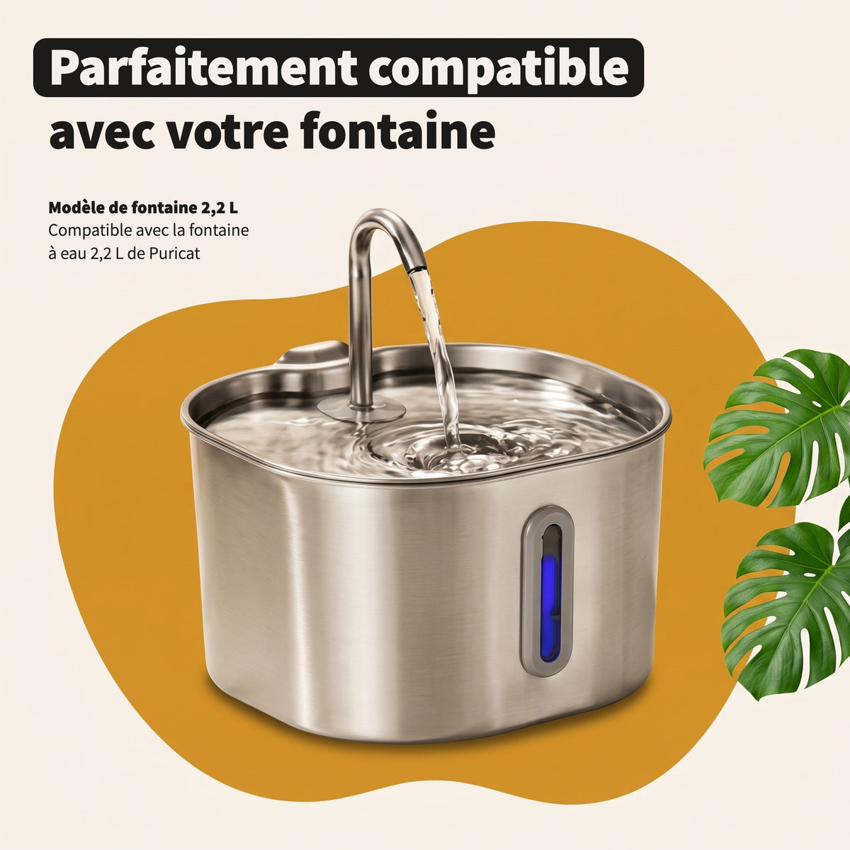 Pompe compatible avec la fontaine à eau 2,2 L de Puricat