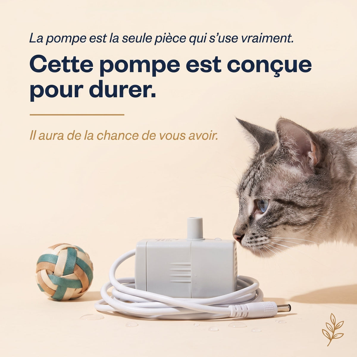 La pompe est la seule pièce qui s'use vraiment. Cette pompe est conçue pour durer.
